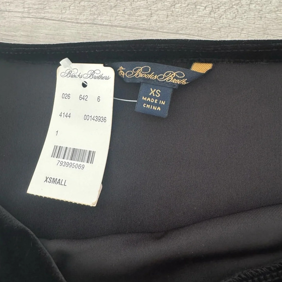 Brooks Brothers Velvet Draped Neck Top Dressy Festive Holiday Party NWT Size XS - Picture 6 of 7
